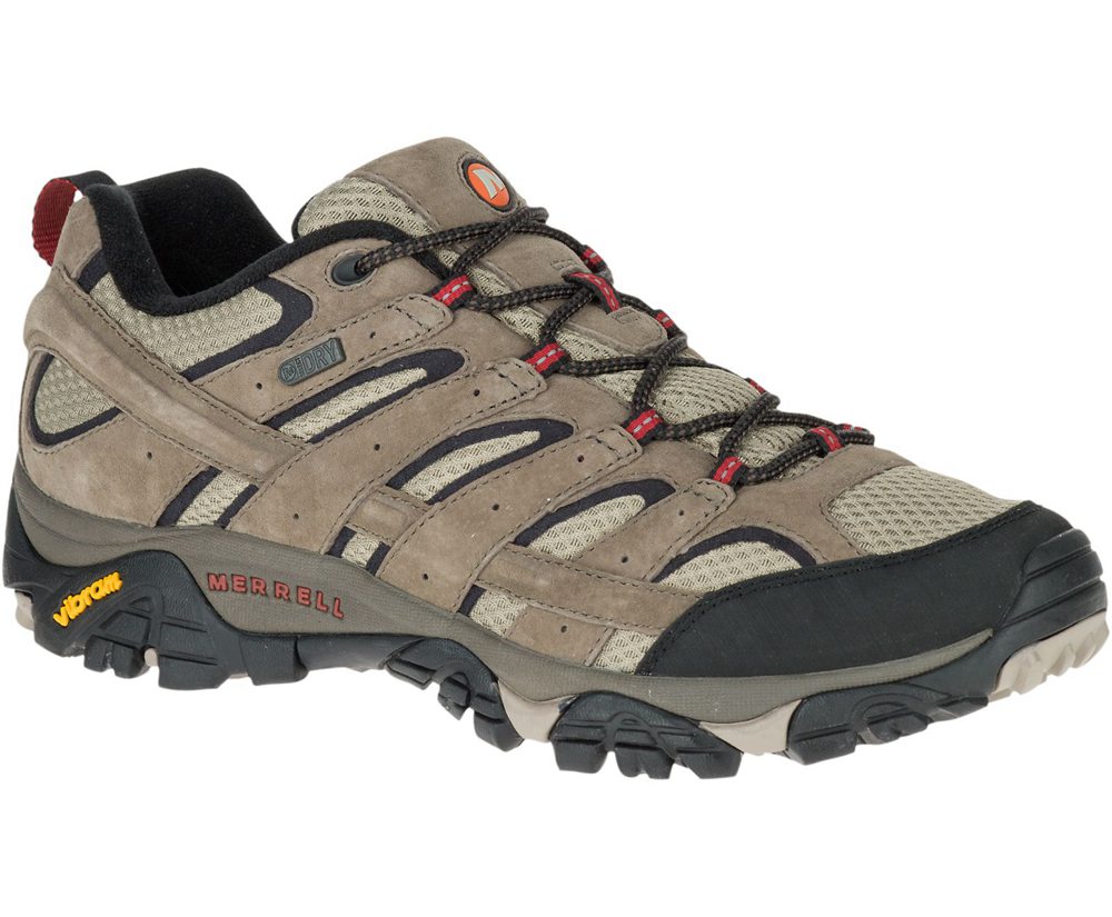 Merrell Hiking Shoes Brown - Moab 2 Waterproof Wide Width - Mens 23OYZFWRN